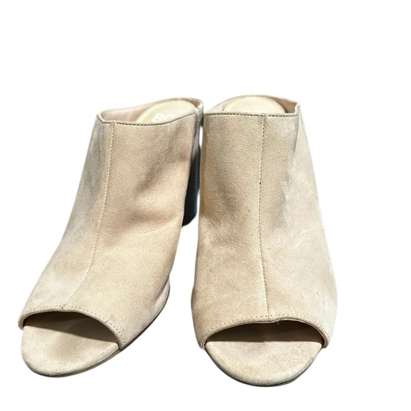 BP Gretta Blush Pink Faux Suede Slide Heel Sandals Size 10 - Picture 2 of 7